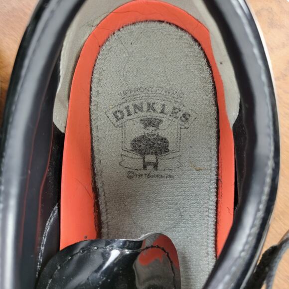 DINKLES Shoes Mens 11 Womens 13 Black Patent Formal Marching Band  Lace Up - Picture 6 of 16